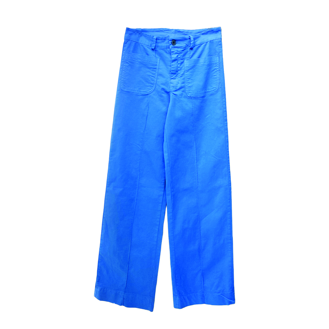 Pantalón culotte azul